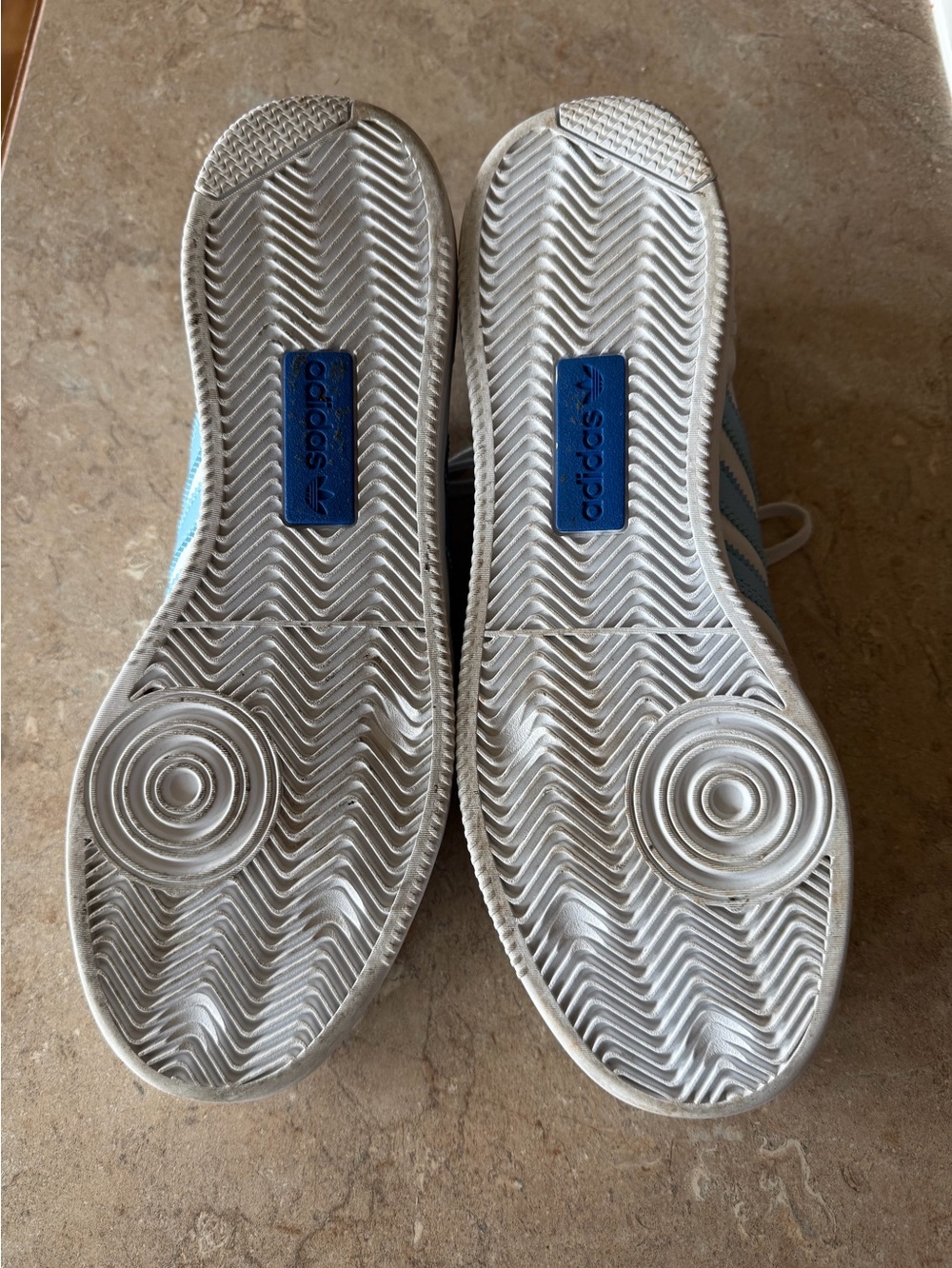 Adidas Samba RM Mens Sneakers in White and Light Blue - Picture 6 of 6